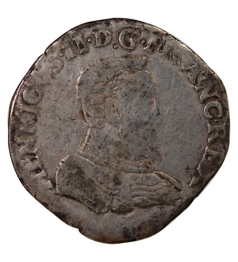 FRANCOIS II, AU NOM D'HENRI II - TESTON ARGENT 1560 D LYON