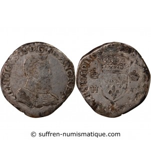 FRANCOIS II, AU NOM D'HENRI II - TESTON ARGENT 1560 D LYON
