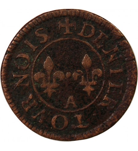 LA LIGUE, au nom d'HENRI III - DOUBLE TOURNOIS 1591 / 1592 A PARIS