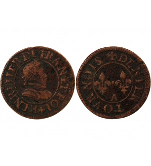 LA LIGUE, au nom d'HENRI III - DOUBLE TOURNOIS 1591 / 1592 A PARIS 2