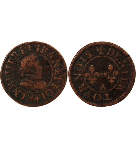 LA LIGUE, au nom d'HENRI III - DOUBLE TOURNOIS 1591 / 1592 A PARIS