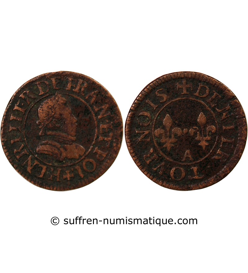 LA LIGUE, au nom d'HENRI III - DOUBLE TOURNOIS 1591 / 1592 A PARIS