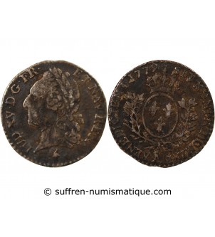 LOUIS XVI, au nom de LOUIS XV - 1/20 ECU ARGENT 1779 A PARIS