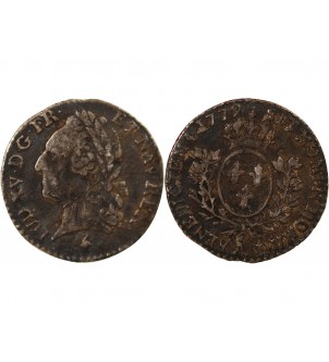 LOUIS XVI, au nom de LOUIS XV - 1/20 ECU ARGENT 1779 A PARIS 2