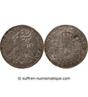 LOUIS XVI - 1/10 ECU AUX BRANCHES D'OLIVIER 1778 A PARIS