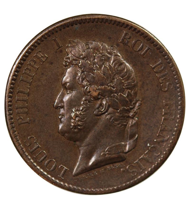 COLONIES FRANCAISES, GUADELOUPE, LOUIS-PHILIPPE - 5 CENTIMES 1839 A PARIS