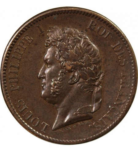 COLONIES FRANCAISES, GUADELOUPE, LOUIS-PHILIPPE - 5 CENTIMES 1839 A PARIS