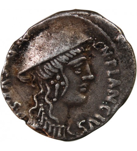 PLANCIA - DENIER ARGENT 55 AV JC ROME