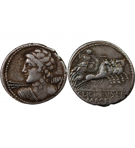 LICINIA - DENIER ARGENT 84 AV JC ROME