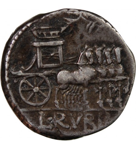 RUBRIA - DENIER ARGENT 87 AV JC ROME