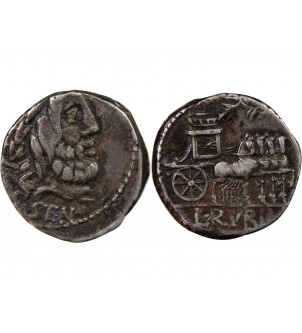 RUBRIA - DENIER ARGENT 87 AV JC ROME