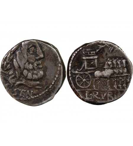 RUBRIA - DENIER ARGENT 87 AV JC ROME