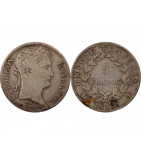 NAPOLEON Ier - 5 FRANCS 1811 A PARIS
