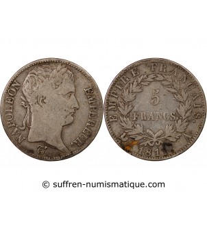 NAPOLEON Ier - 5 FRANCS 1811 A PARIS