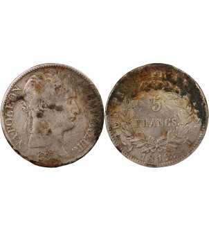 NAPOLEON Ier - 5 FRANCS 1812 M TOULOUSE 2