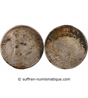 NAPOLEON Ier - 5 FRANCS 1812 M TOULOUSE