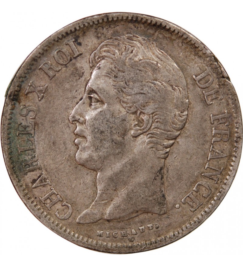 CHARLES X - 5 FRANCS ARGENT 1829 I LIMOGES