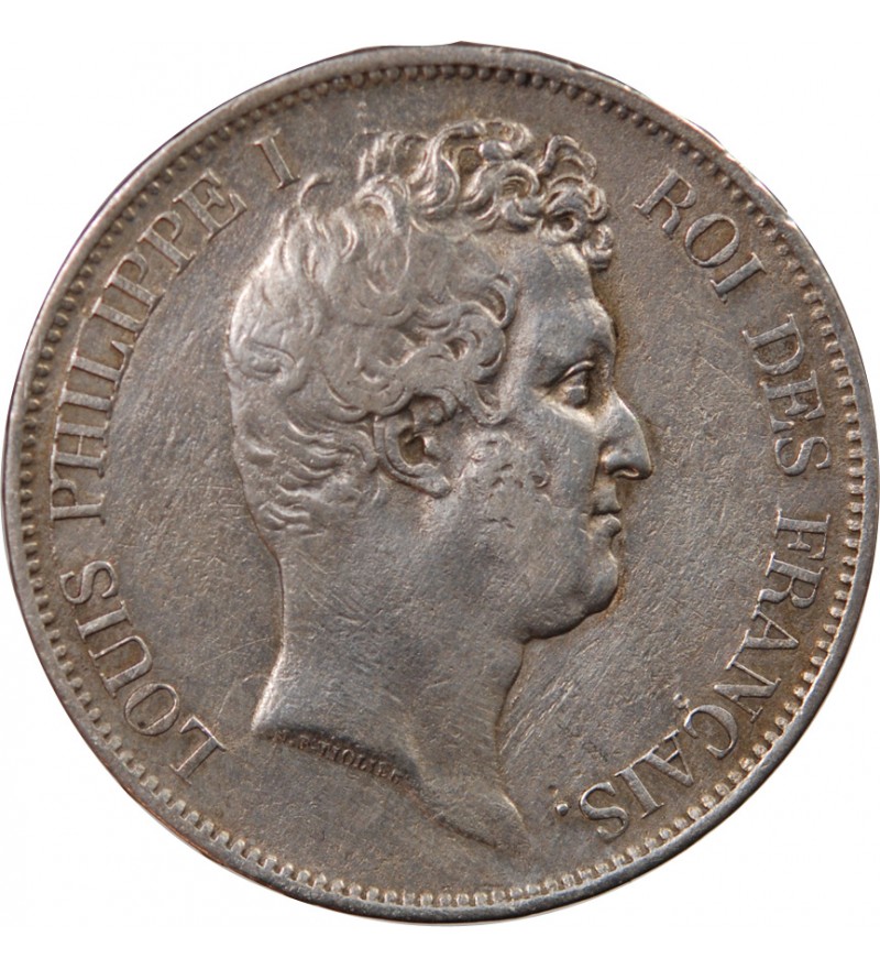 LOUIS PHILIPPE - 5 FRANCS 1830 A PARIS "Tranche en relief"