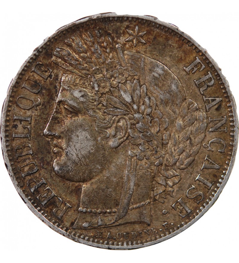CÉRÈS - 5 FRANCS ARGENT 1849 A PARIS
