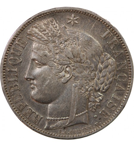 CÉRÈS - 5 FRANCS ARGENT 1850 A PARIS