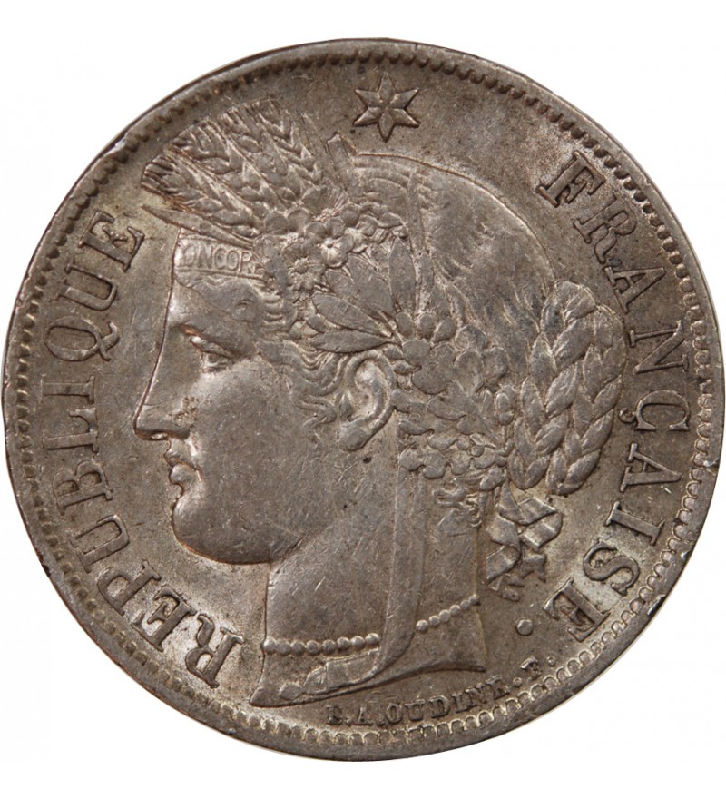 CÉRÈS - 5 FRANCS ARGENT 1851 A PARIS