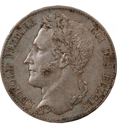 BELGIQUE, LEOPOLD Ier - 5 FRANCS ARGENT 1849