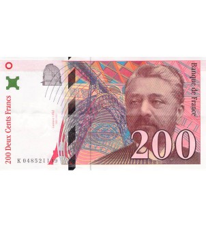 FRANCE, GUSTAVE EIFFEL - 200 FRANCS 1996 - TTB+