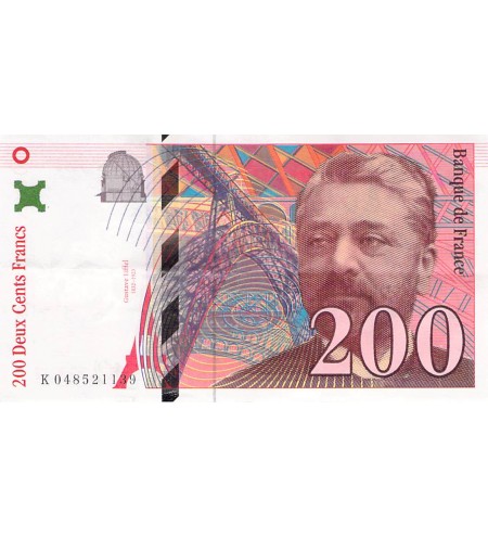FRANCE, GUSTAVE EIFFEL - 200 FRANCS 1996 - TTB+