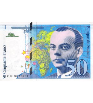 FRANCE, SAINT-EXUPERY - 50 FRANCS 1994 - SÉRIE RARE 2