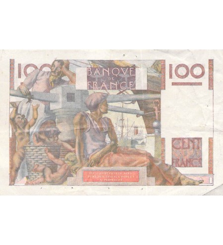 FRANCE, JEUNE PAYSAN - 100 FRANCS 16/11/1950 - SÉRIE T.387 - TB+