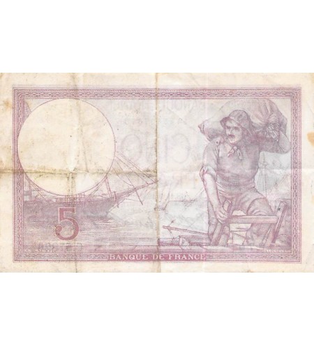 FRANCE - 5 FRANCS VIOLET 14/09/1933 - TTB