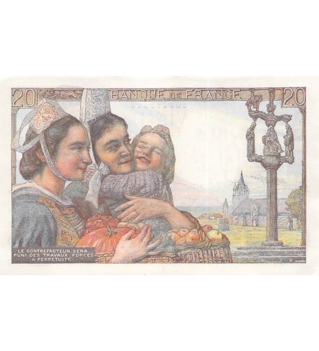 FRANCE - 20 FRANCS PÊCHEUR 10/03/1949 - SÉRIE O.202 - SUP+