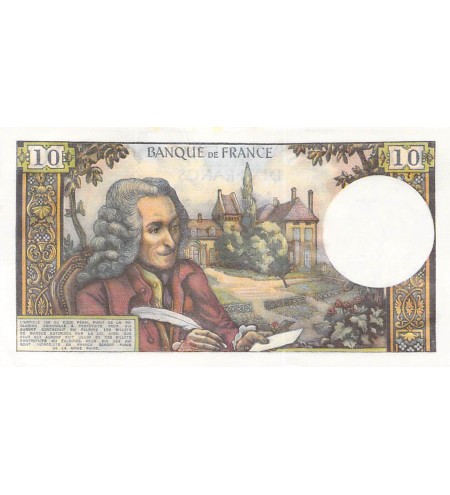 FRANCE, VOLTAIRE - 10 FRANCS 02/08/1973 - SÉRIE G.897 - SPL