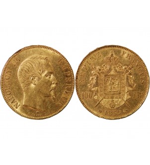 NAPOLEON III - 100 FRANCS OR 1859 BB STRASBOURG 2