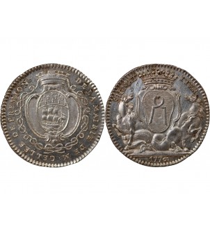 MAIRE DE NANTES, JEAN-BAPTISTE GELLÉE DE PREMION – JETON ARGENT 1776 2
