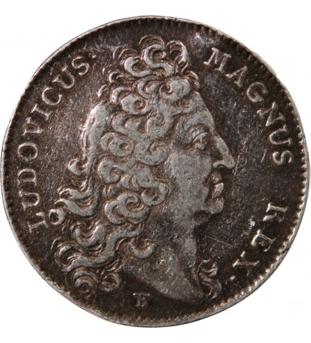 ETATS DE BRETAGNE, LOUIS XIV - JETON ARGENT 1711 DINAN R2 Daniel 67