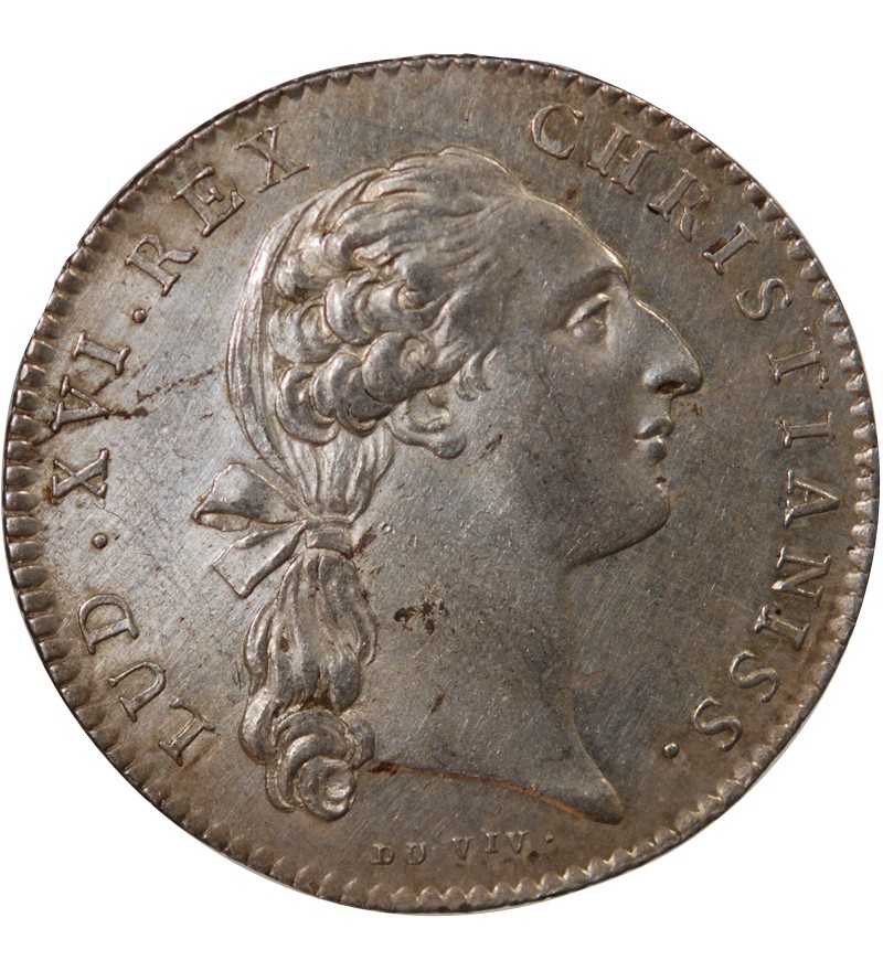 CHAMBRE DE COMMERCE DE LA ROCHELLE – JETON ARGENT 1774 "Coin modifié"