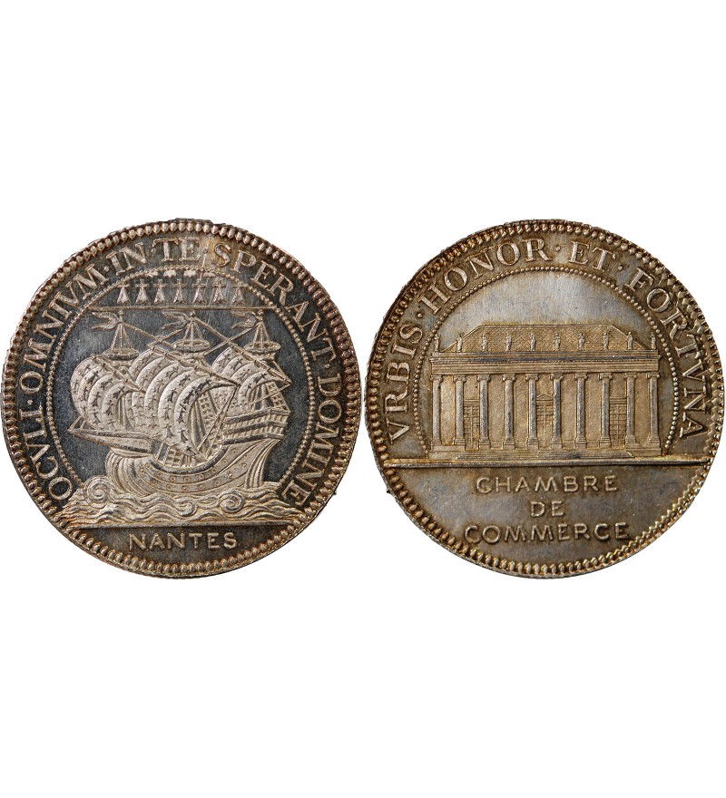 CHAMBRE DE COMMERCE DE NANTES - JETON ARGENT poinçon Abeille (1860 /1879)