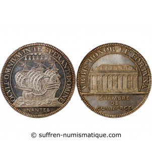 CHAMBRE DE COMMERCE DE NANTES - JETON ARGENT poinçon Abeille (1860 /1879)