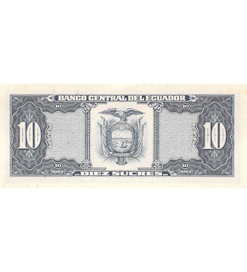 EQUATEUR - 10 SUCRES 29/04/1986 - NEUF