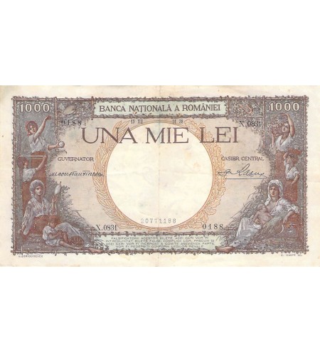 ROUMANIE, CAROL II - 1000 LEI 19/12/1938 - TTB+