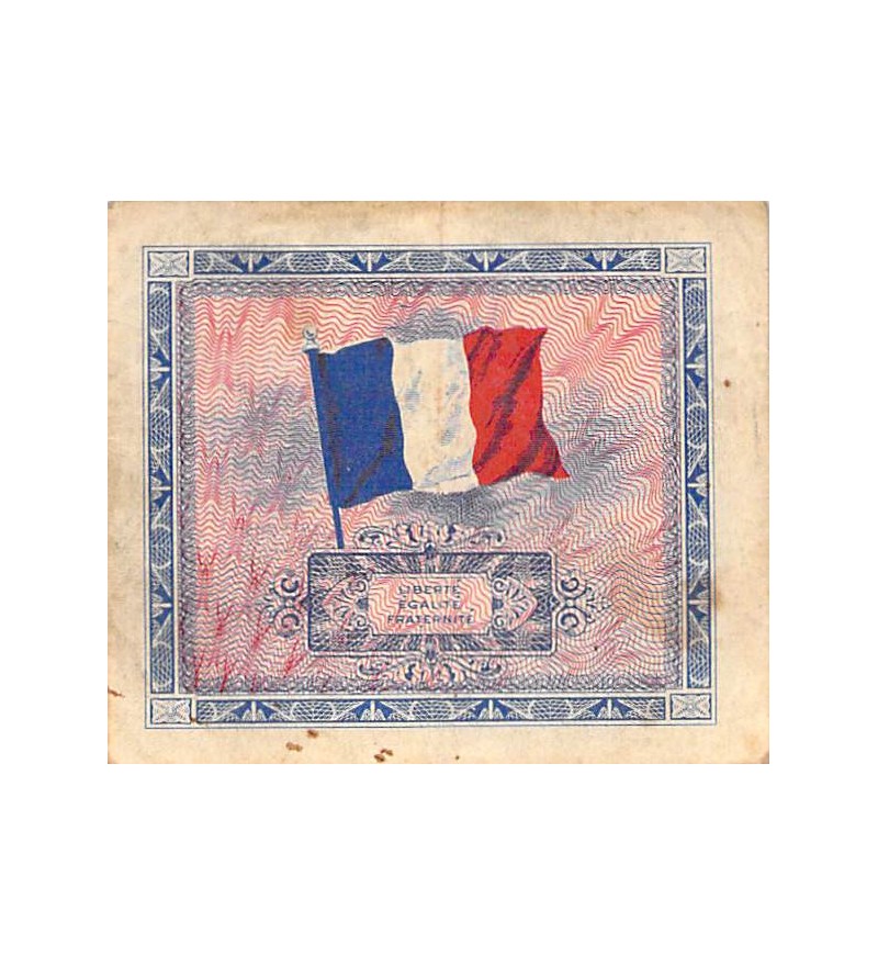 IMPRESSION AMERICAINE - 5 FRANCS DRAPEAU Type 1944 - TTB