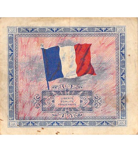 IMPRESSION AMERICAINE - 5 FRANCS DRAPEAU Type 1944 - TTB