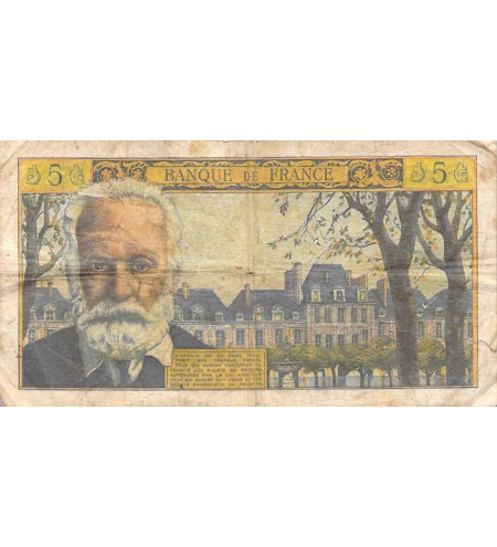 FRANCE, VICTOR HUGO - 5 NF 06/05/1964 - SÉRIE C.118 - B+