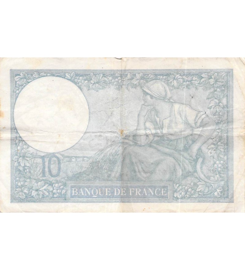 FRANCE - 10 FRANCS MINERVE 26/09/1940 - TB+