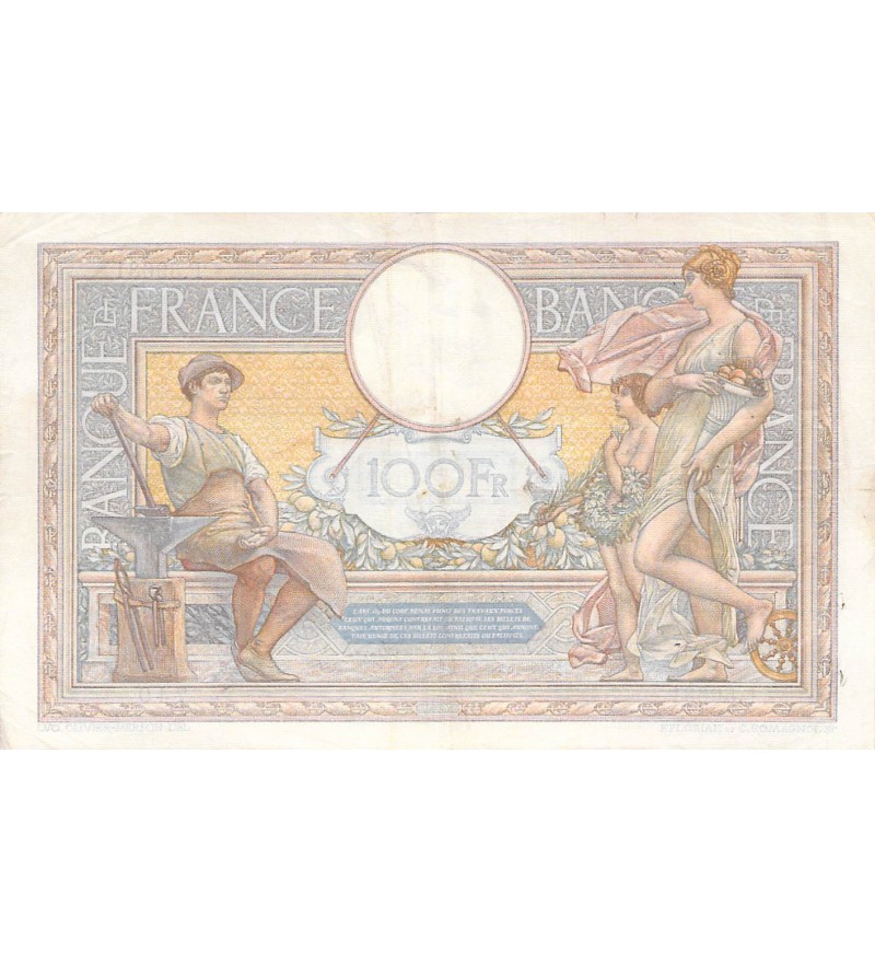 FRANCE, LUC-OLIVIER MERSON - 100 FRANCS 09/06/1938 - TTB