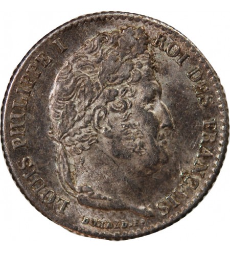 LOUIS PHILIPPE﻿ - 1/4 FRANC ARGENT 1838 A PARIS