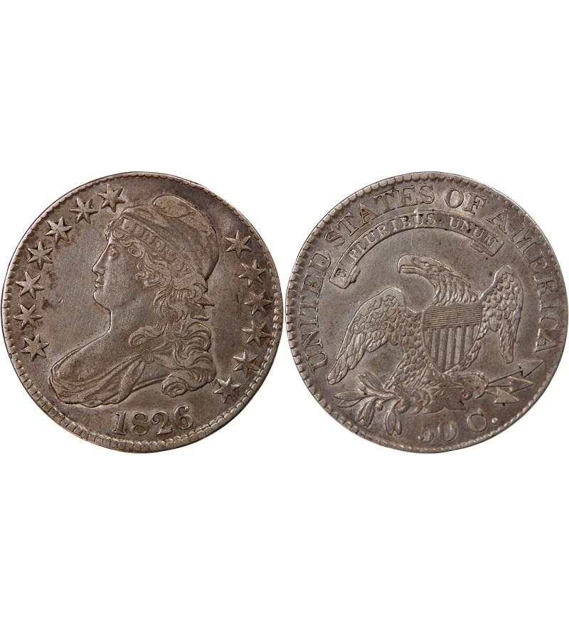 USA - 1/2 DOLLAR "Capped Bust" 1826