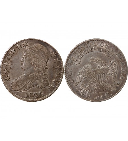 USA - 1/2 DOLLAR "Capped Bust" 1826