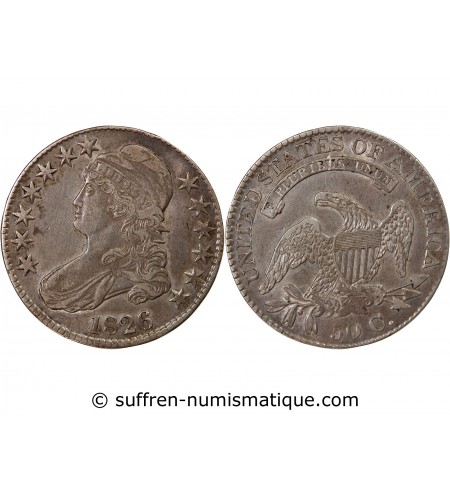 USA - 1/2 DOLLAR "Capped Bust" 1826